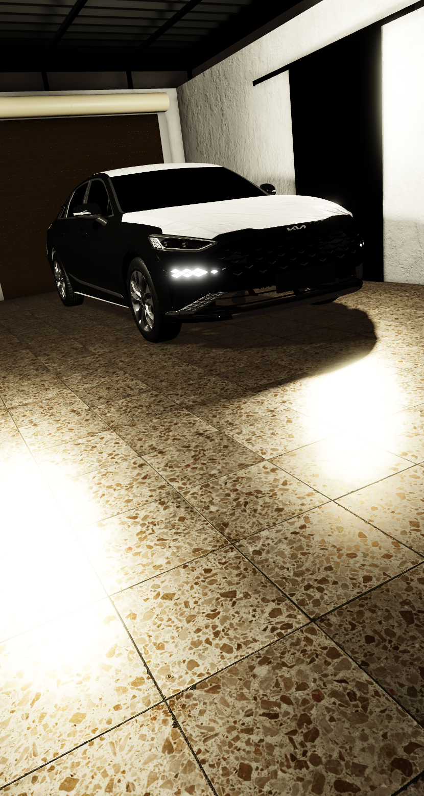 Two-tone Kia K8 sedan model